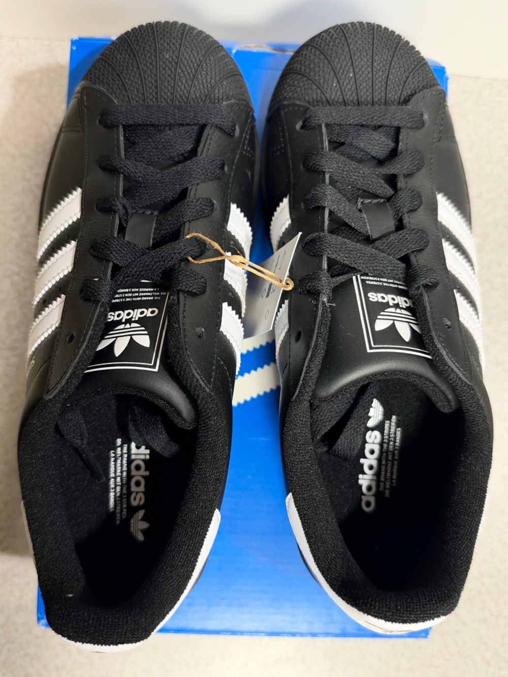 adidas Superstar II Black White (GS) Size 6Y NEW JH9977 - Picture 6 of 11